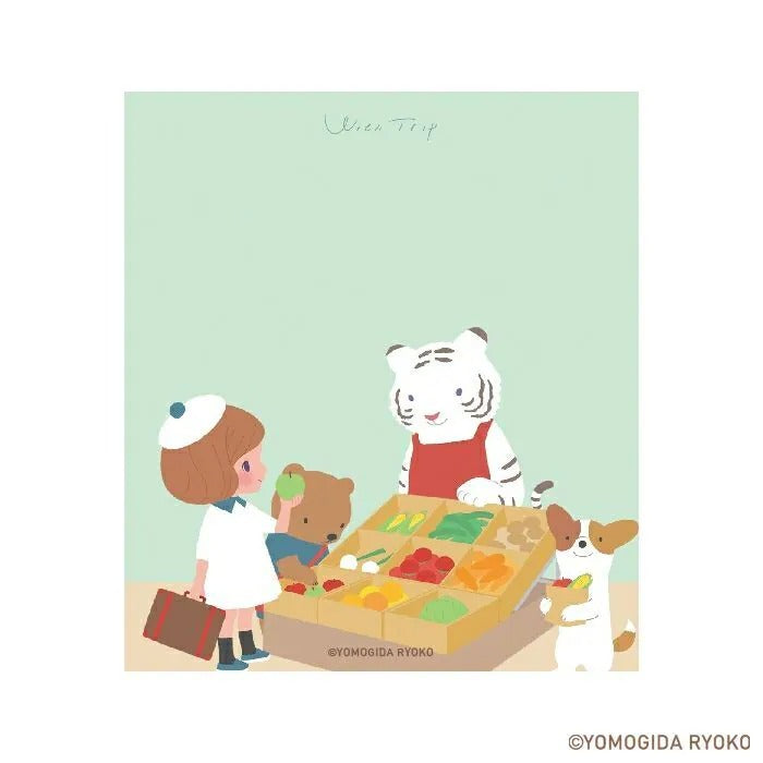 A Visit To The Market Memo Note Pad - Furukawa x Ryoko Yomogida