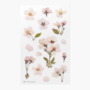 Cherry Blossom Pressed Flower Sticker Sheet