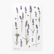 Lavender Pressed Flower Sticker Sheet