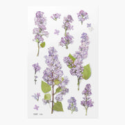 Lilac Pressed Flower Sticker Sheet
