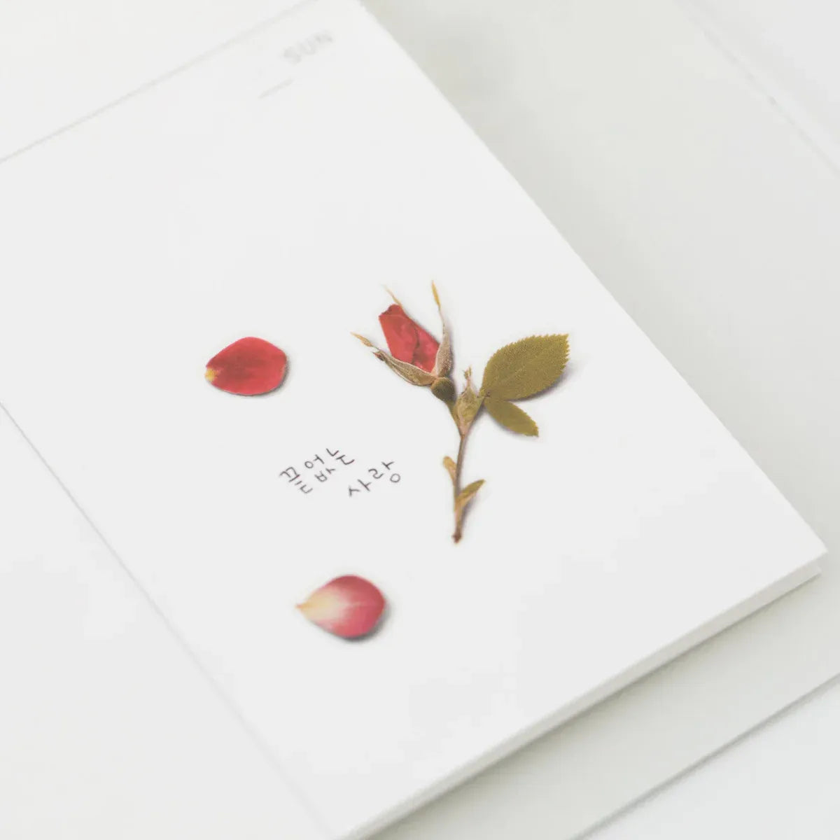 Mini Rose Pressed Flower Sticker Sheet