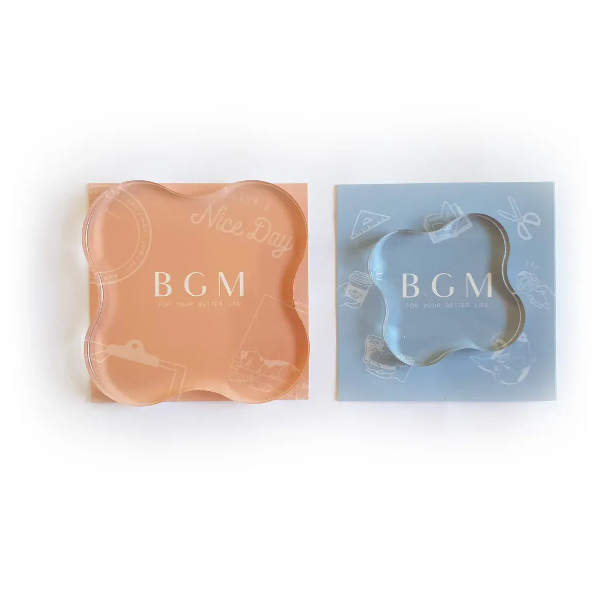 Clear Stamp Acrylic Block - Small Floral