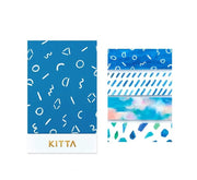 Blue & White Patterns - 'Vidro' Pre Cut Washi Tape Pack (4 designs)
