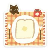 Breakfast Toast Die-Cut Sticky Notes