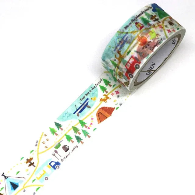 Camp Map Washi Masking Tape