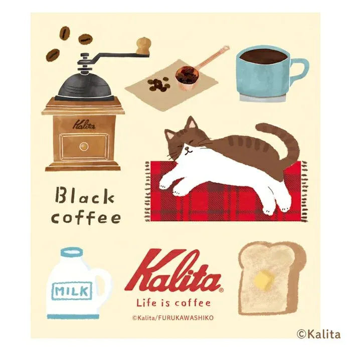 Cats & Black Coffee Memo Pad - Furukawa x Kalita