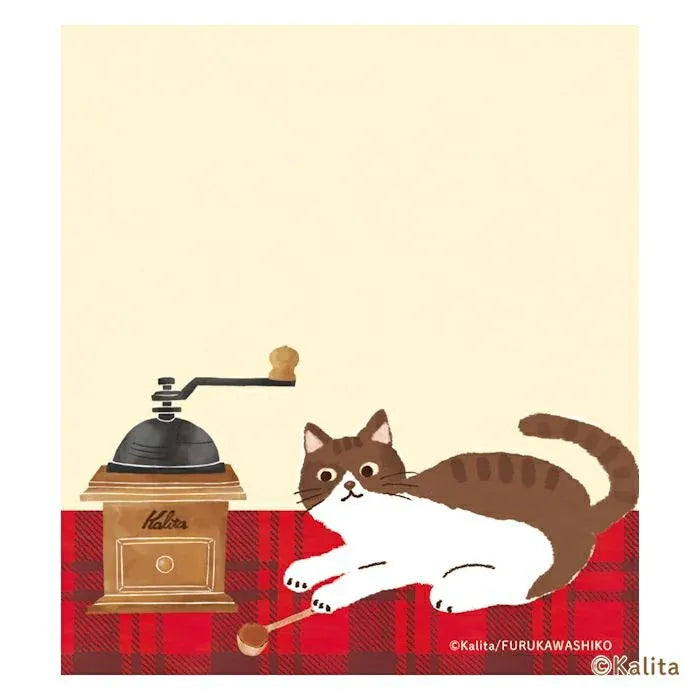 Cats & Black Coffee Memo Pad - Furukawa x Kalita