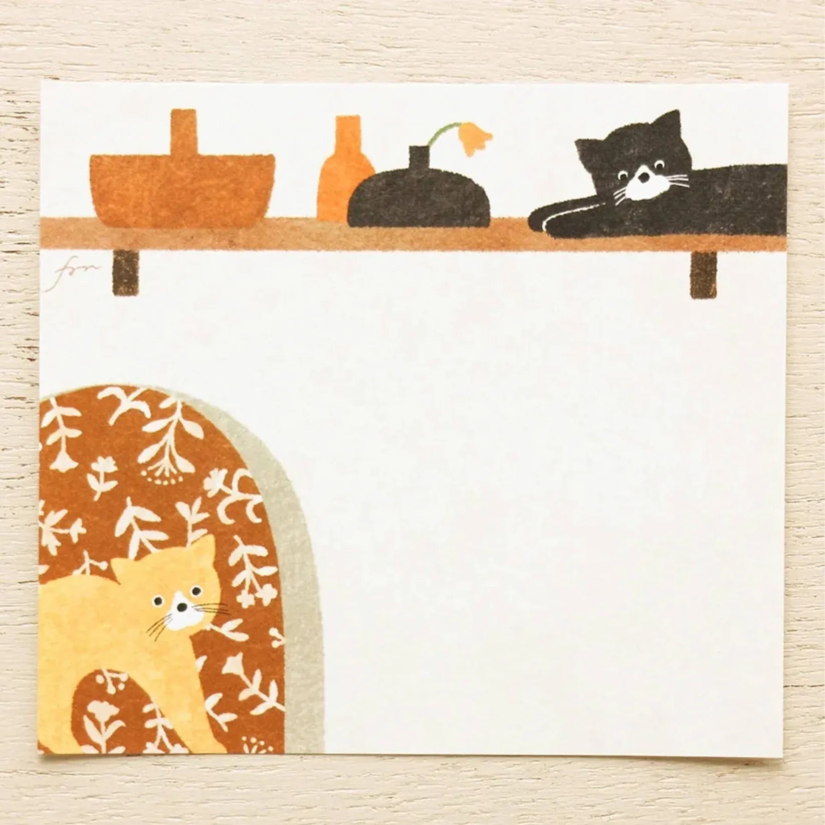 Cats Meow Block Memo Pad - Cozyca x Mariko Fukuoka