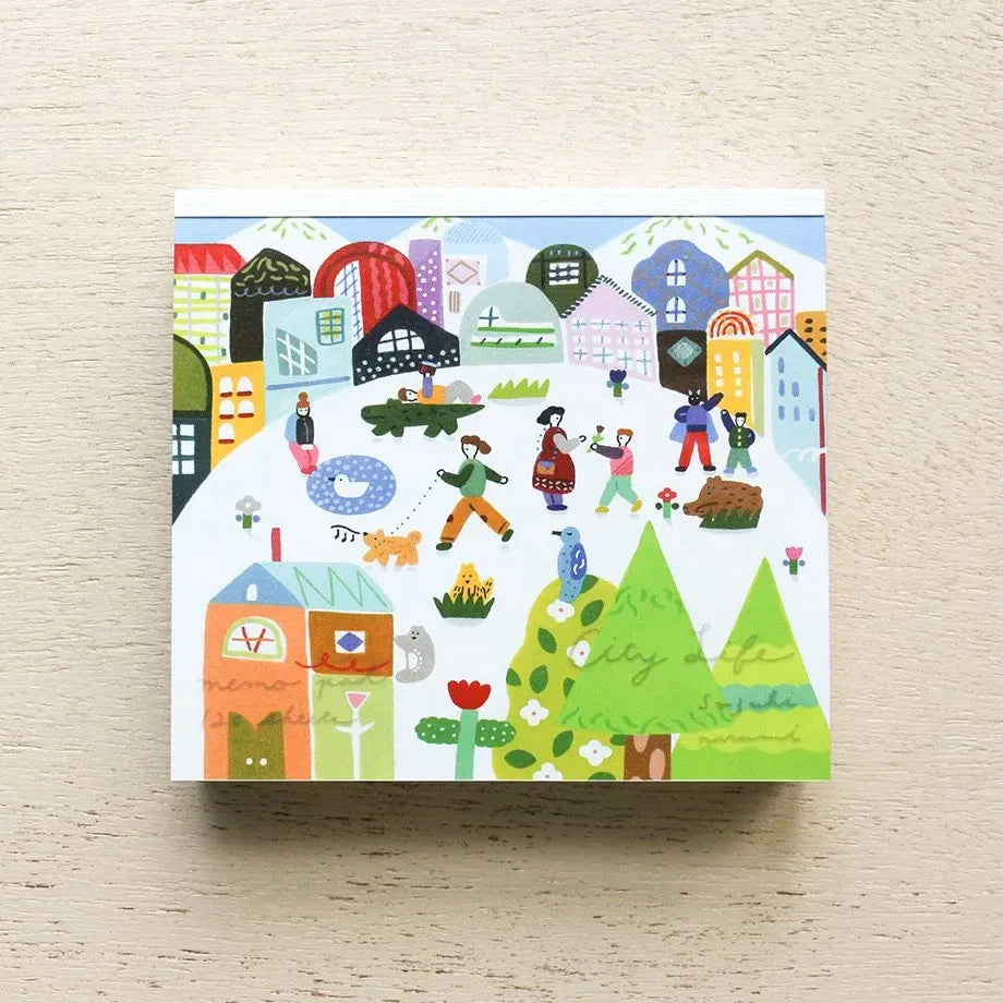 City Scenes Block Memo Pad - Cozyca x Narumi Suzuki