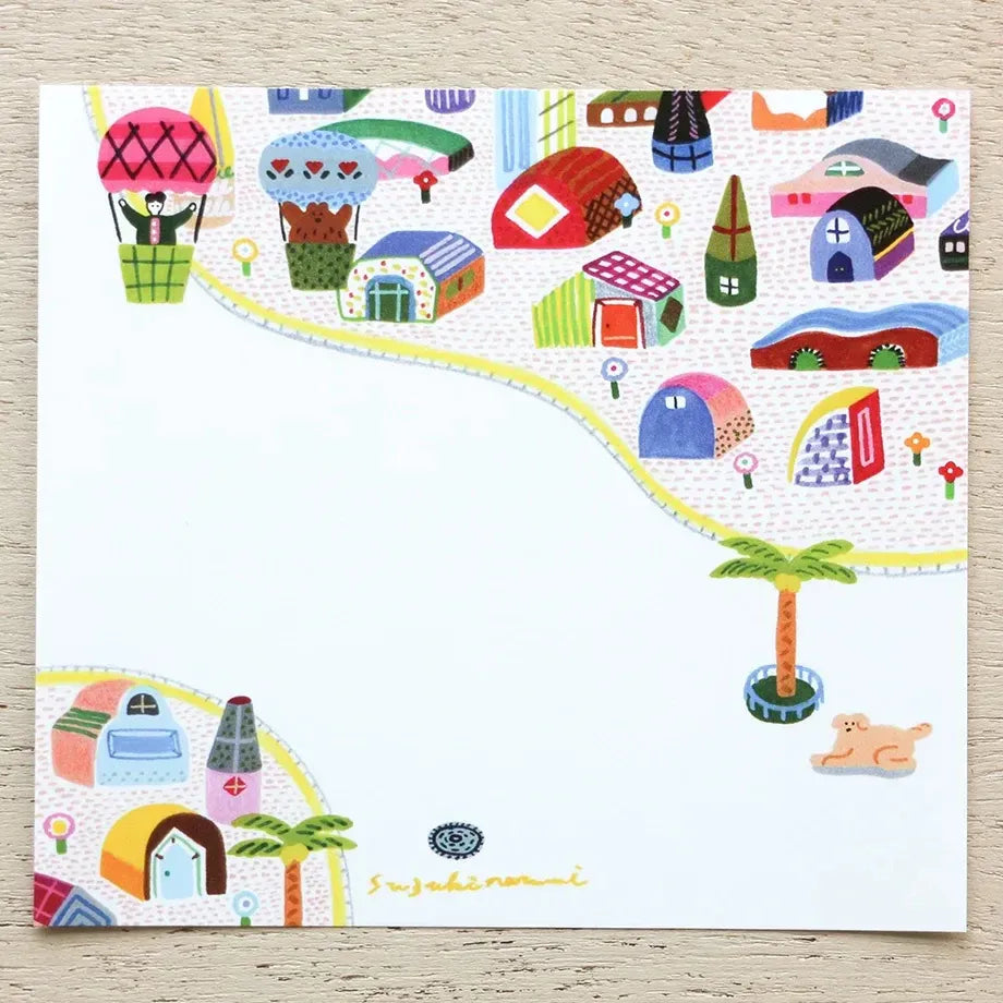 City Scenes Block Memo Pad - Cozyca x Narumi Suzuki