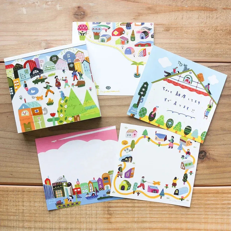 City Scenes Block Memo Pad - Cozyca x Narumi Suzuki
