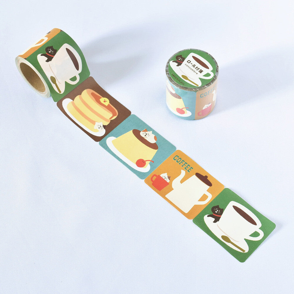 Coffee & Tea Time Sticky Note Roll - Papier Platz x Concombre
