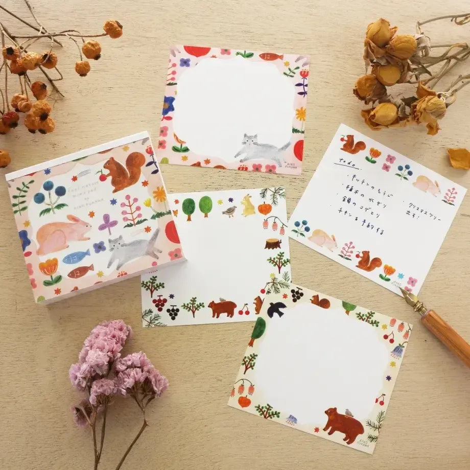 Colourful Nature Block Memo Pad - Cozyca x Aiko Fukawa