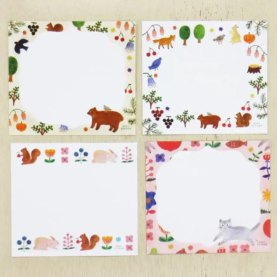 Colourful Nature Block Memo Pad - Cozyca x Aiko Fukawa