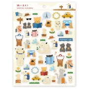 Let's Go On A Trip Transparent Sticker Sheet - Cozyca x Mariko Fukuoka