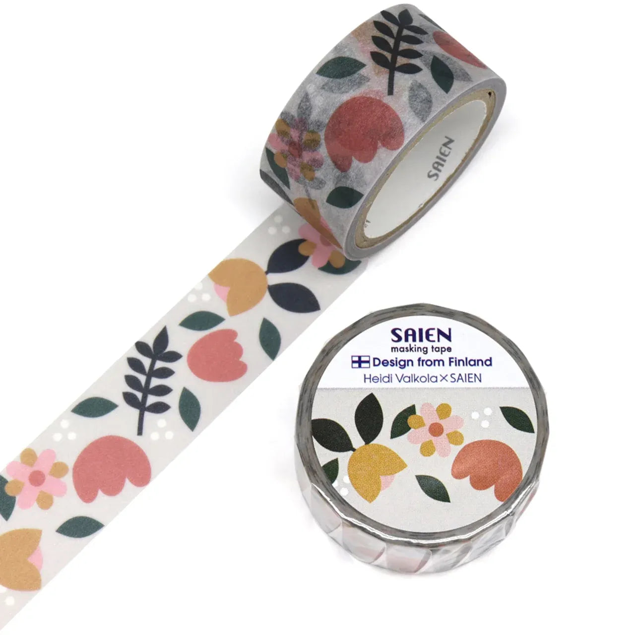 Flower Pattern Washi Tape - Heidi Valkola x SAIEN