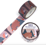 Forrest Bear Washi Tape - Heidi Valkola x SAIEN