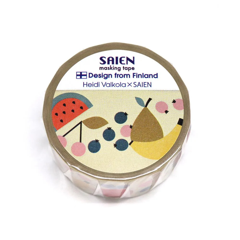 Fruit Pattern Washi Tape - Heidi Valkola x SAIEN