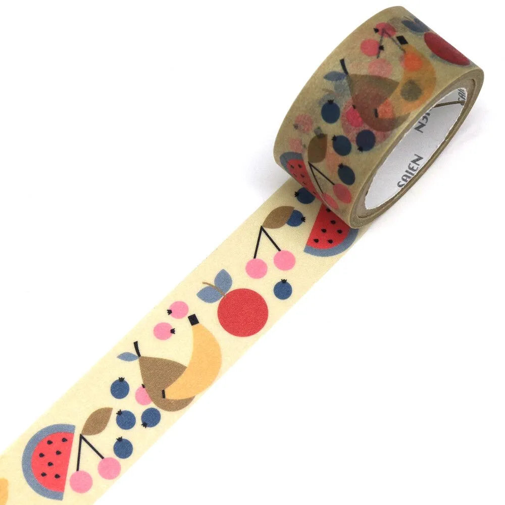 Fruit Pattern Washi Tape - Heidi Valkola x SAIEN