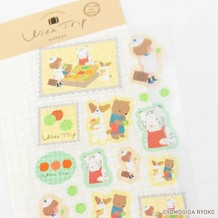 Market Days Sticker Sheet - Furukawa Paper x Ryoko Yomogida