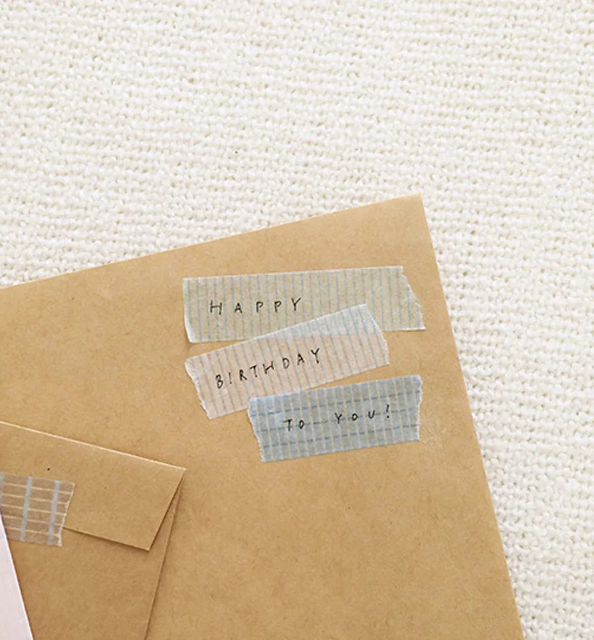 Green, Blue & White Striped Patern Washi Tape