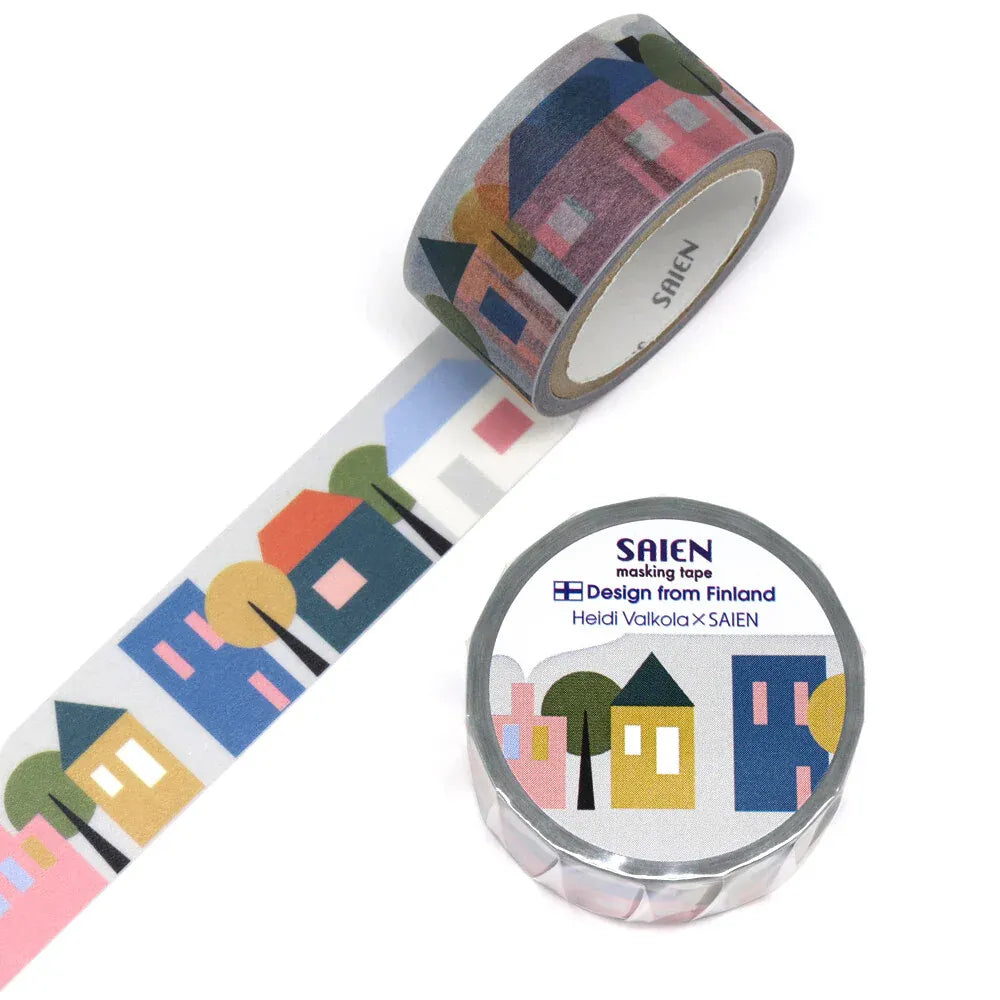 Houses Washi Tape - Heidi Valkola x SAIEN