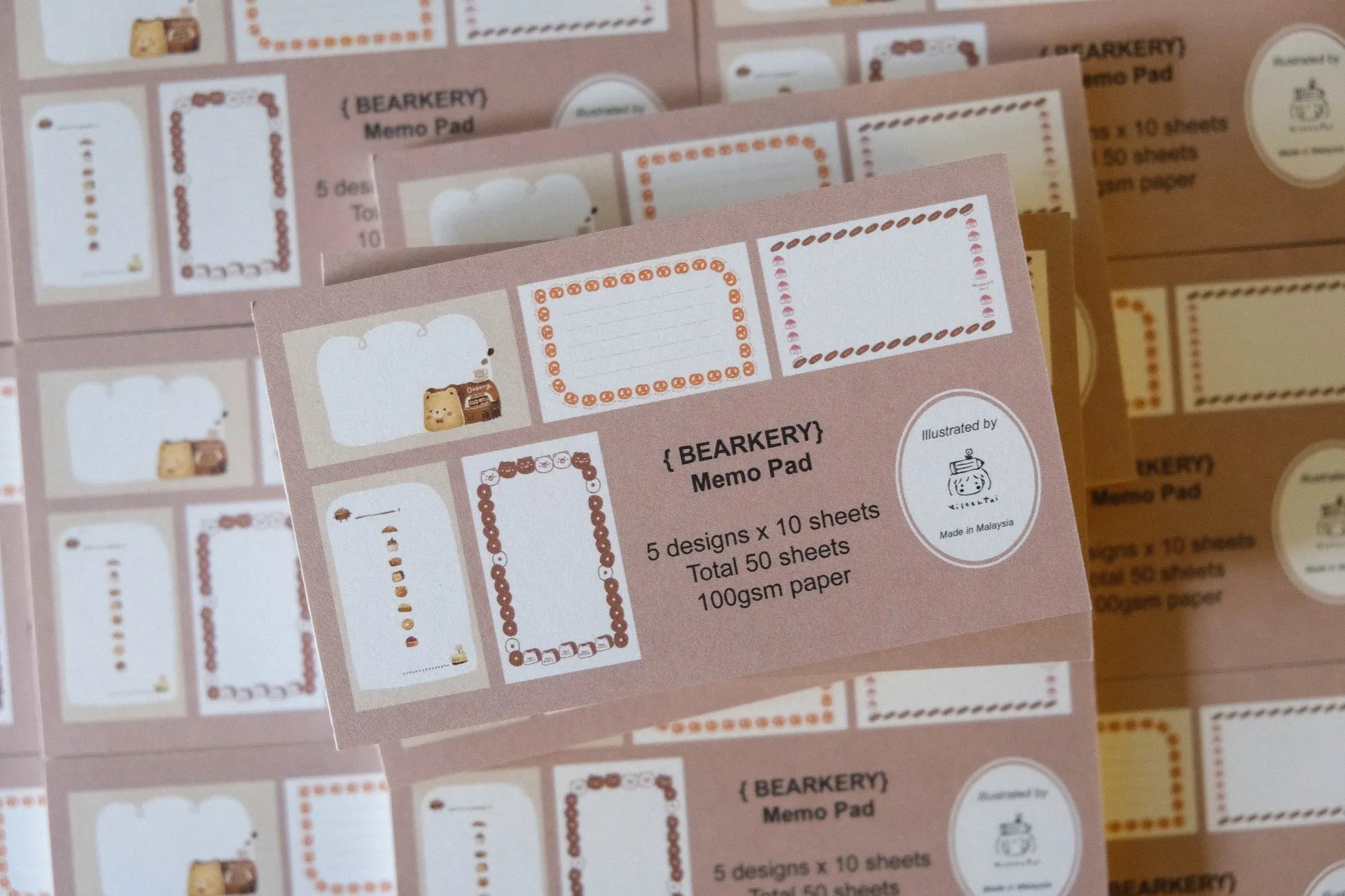 The Bear's Bakery Memo Note Pad