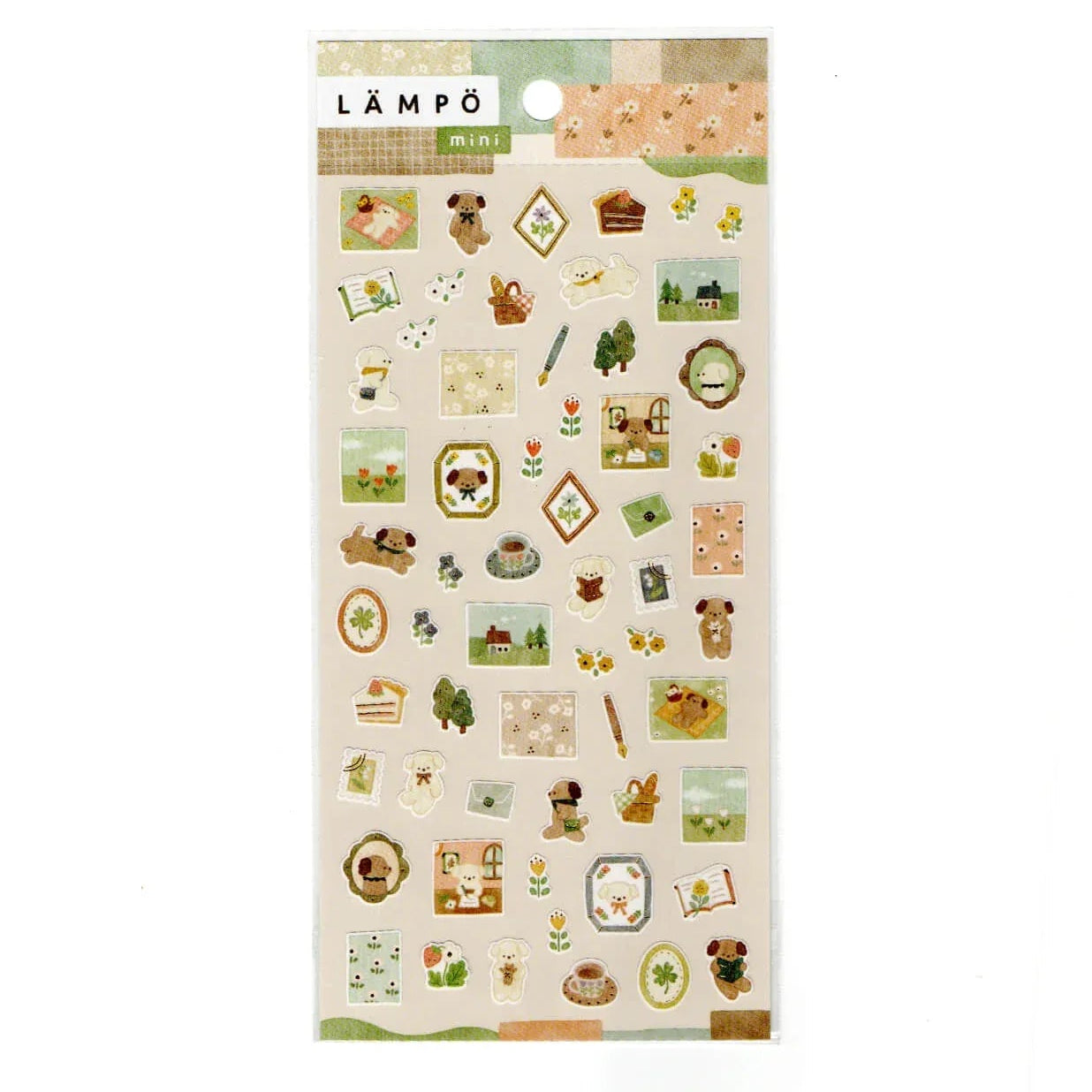 Afternoon Outdoors With Little Puppy Mini Sticker Sheet