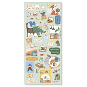 Cafe Coffee Time Sticker Sheet