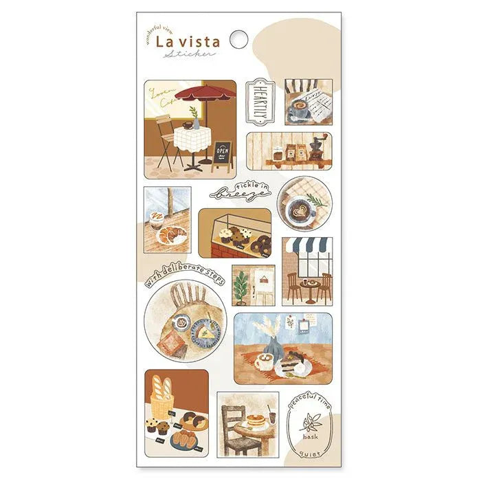 Cafe Scenes Sticker Sheet