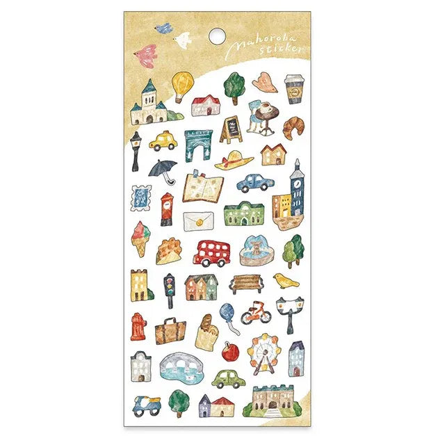 Let's Explore The City Sticker Sheet