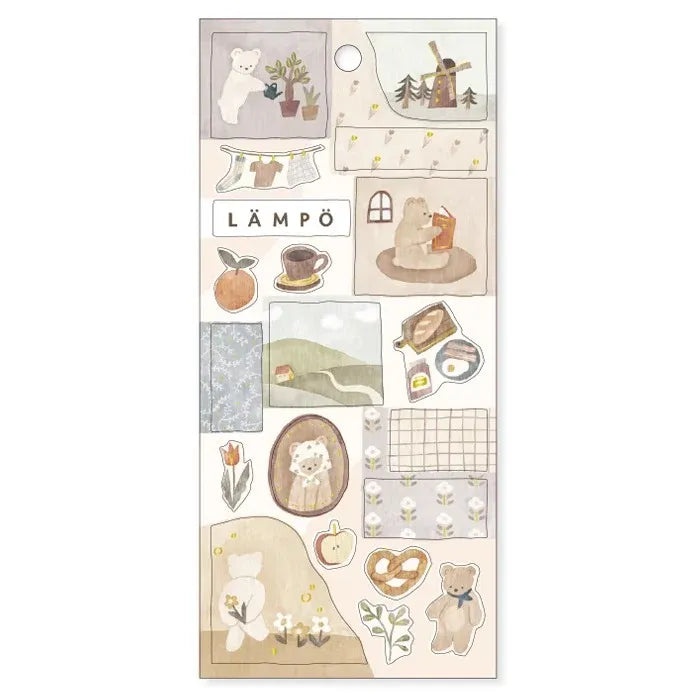 Vintage Teddy Bear Sticker Sheet