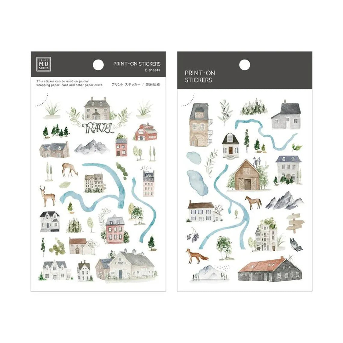 Beautiful Countryside Print-On Sticker Sheet (67)
