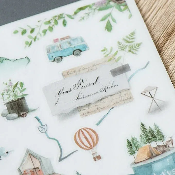 Camping Trip Print-On Sticker Sheet (188)