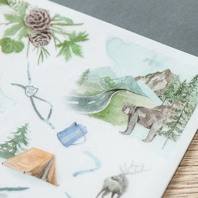 Camping Trip Print-On Sticker Sheet (188)
