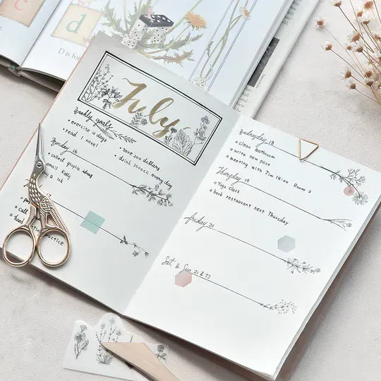 Herbs & Wild Flowers Print-On Sticker Sheet (55)