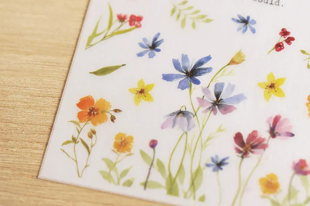 Little Wildflowers Print-On Sticker Sheet (121)