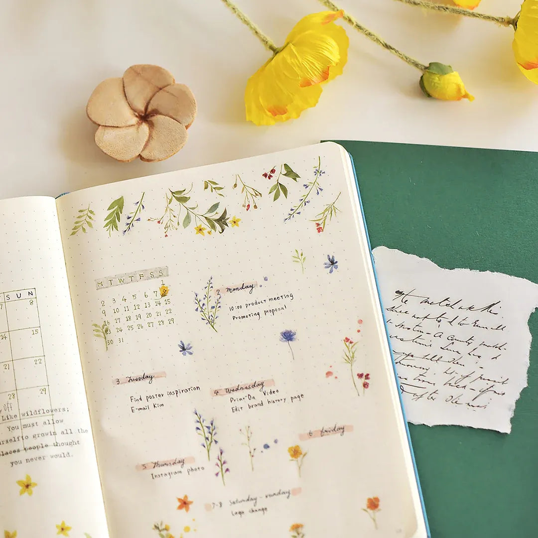 Little Wildflowers Print-On Sticker Sheet (121)