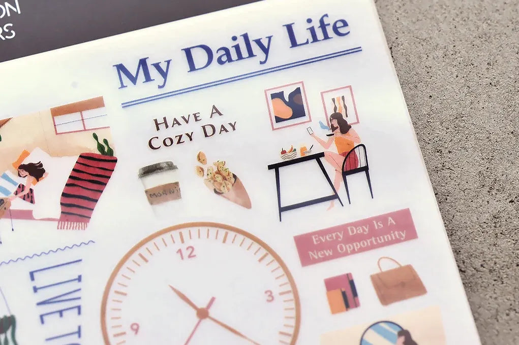 My Daily Life - Day By Day Print-On Sticker Sheet (135)