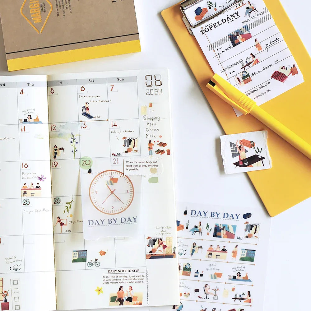 My Daily Life - Day By Day Print-On Sticker Sheet (135)