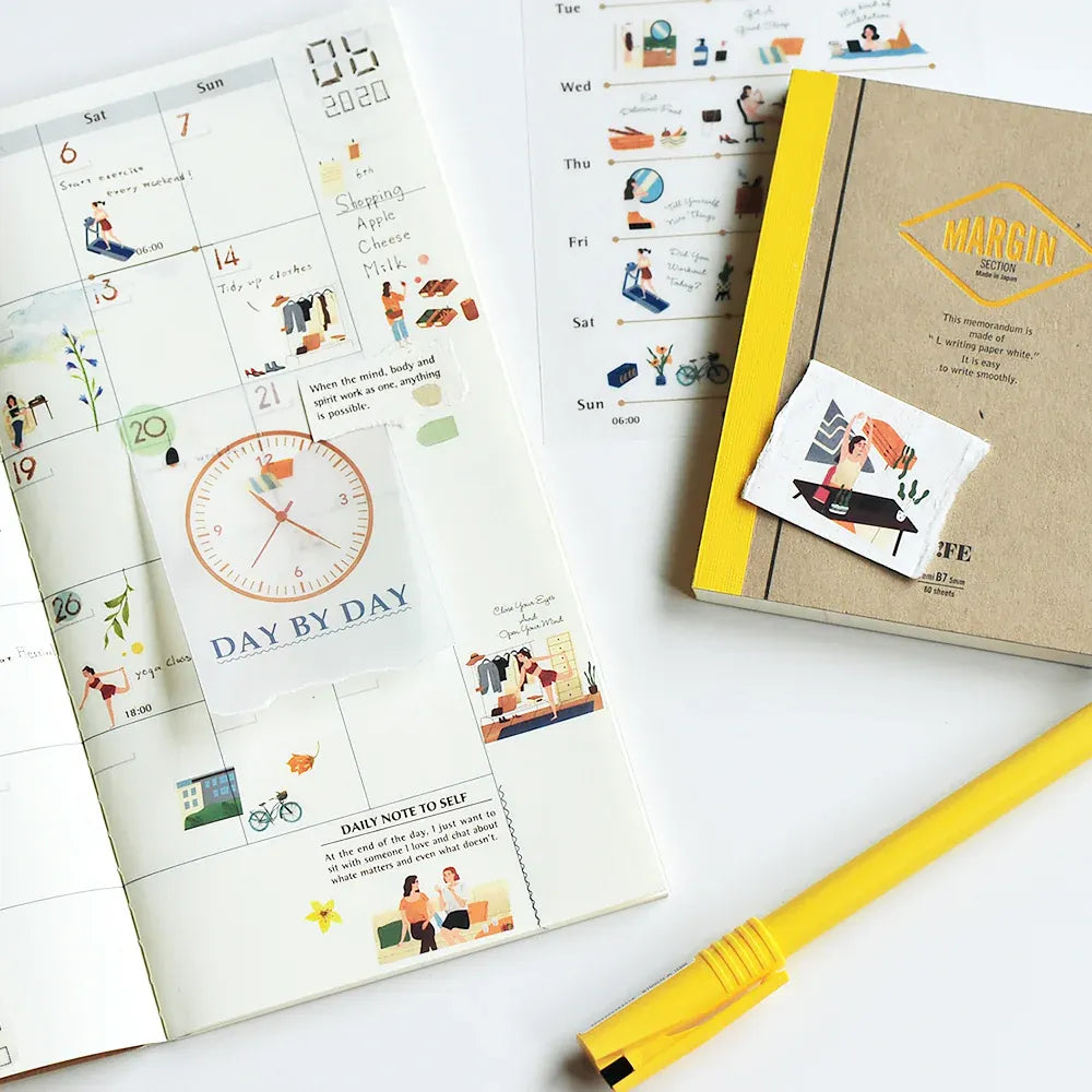 My Daily Life - Day By Day Print-On Sticker Sheet (135)