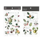 Vintage Fruit Illustrations Print-On Sticker Sheet (126)