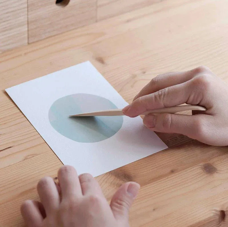 Wooden Tool Sticker Applicator