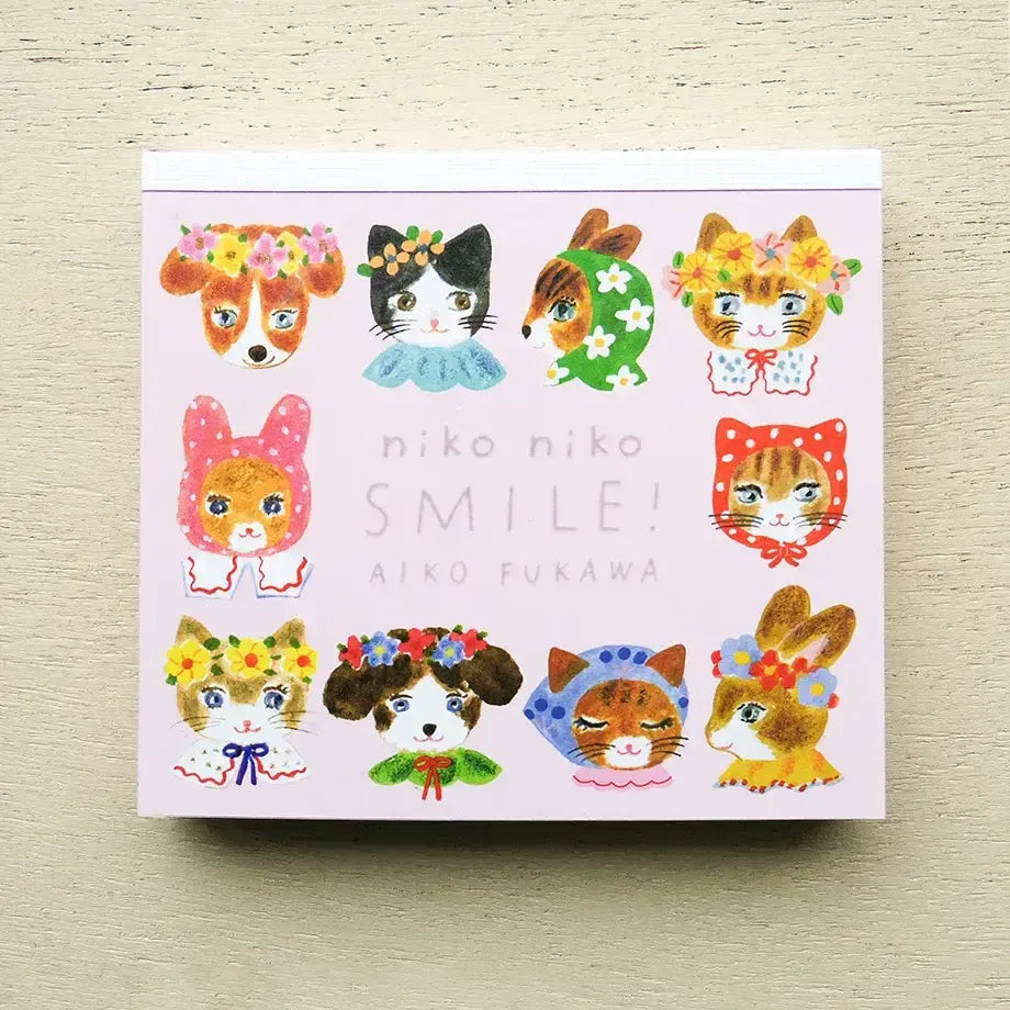 Niko Niko Smile Block Memo Pad - Cozyca x Aiko Fukawa