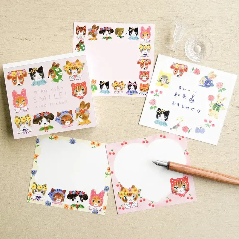 Niko Niko Smile Block Memo Pad - Cozyca x Aiko Fukawa