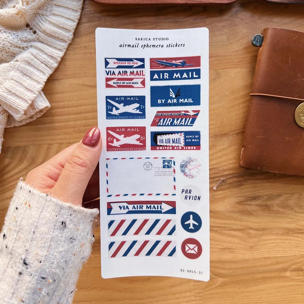 Airmail Ephemera Sticker Sheet