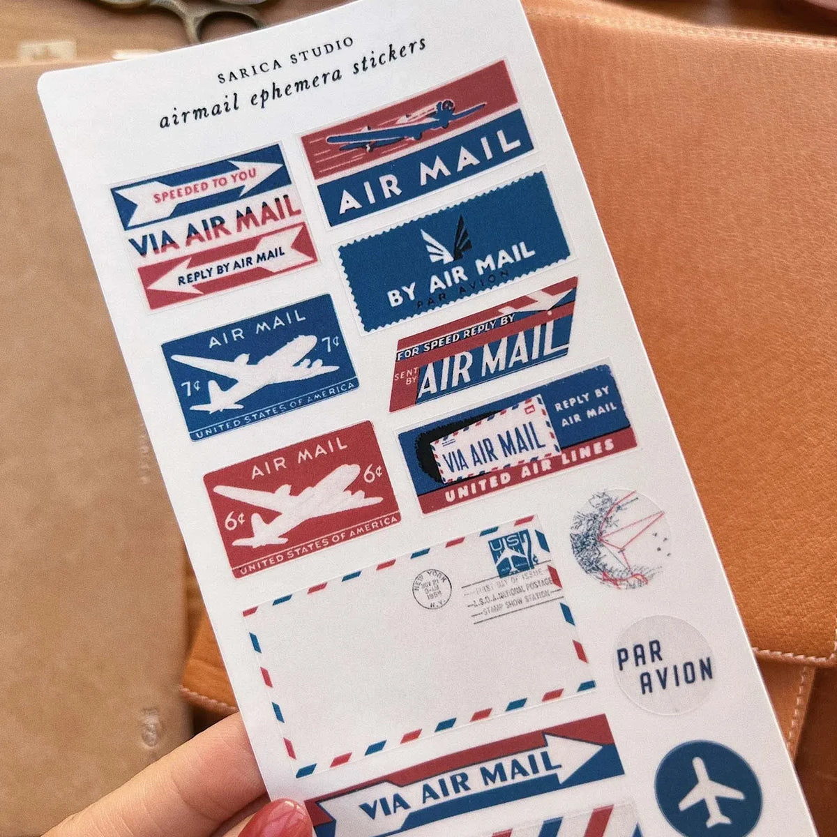 Airmail Ephemera Sticker Sheet