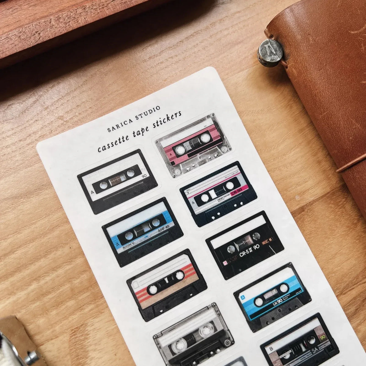 Cassette Tape Sticker Sheet