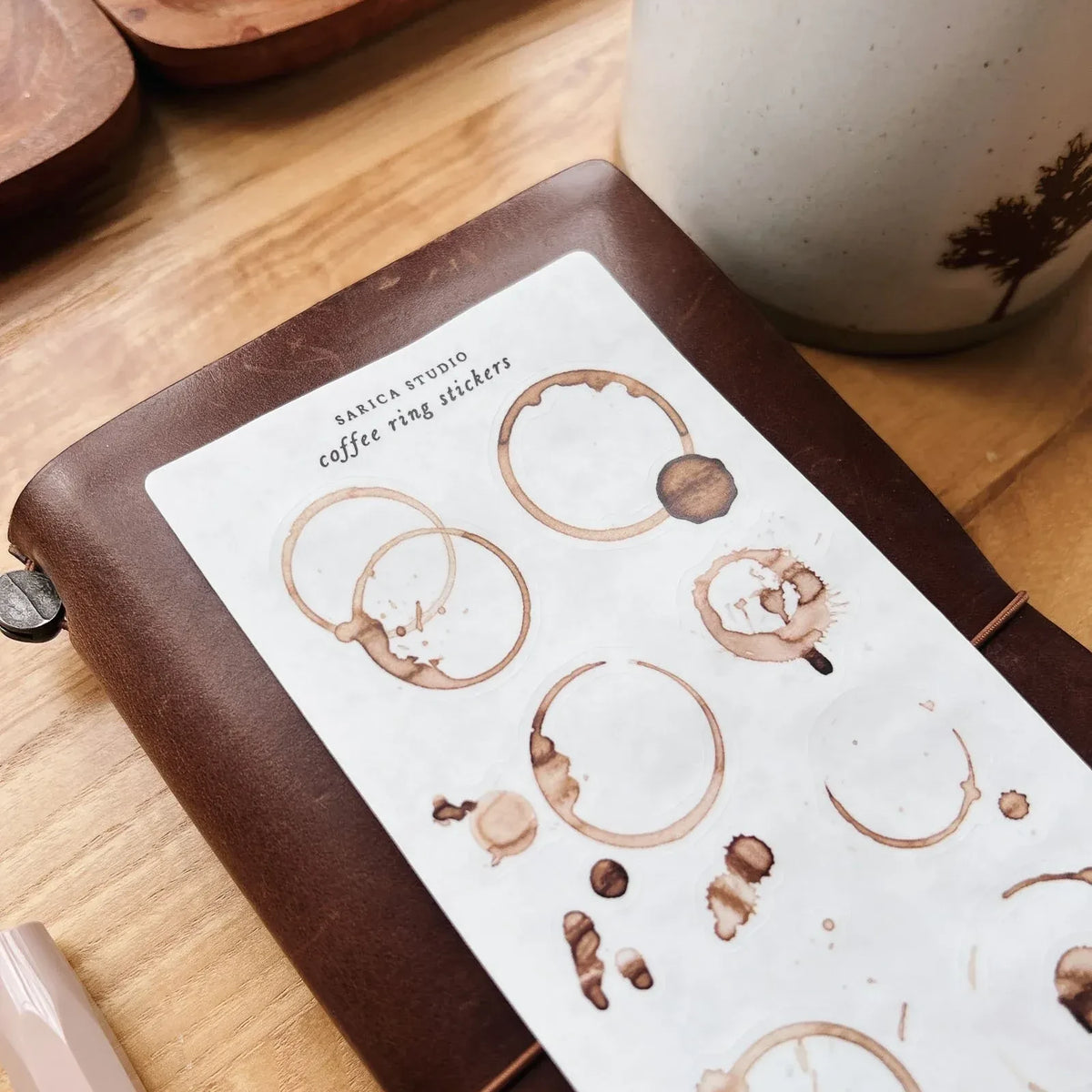 Coffee Ring Sticker Sheet