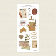 Compositions 06 Collection vintage sticker sheet by Sarica Studio